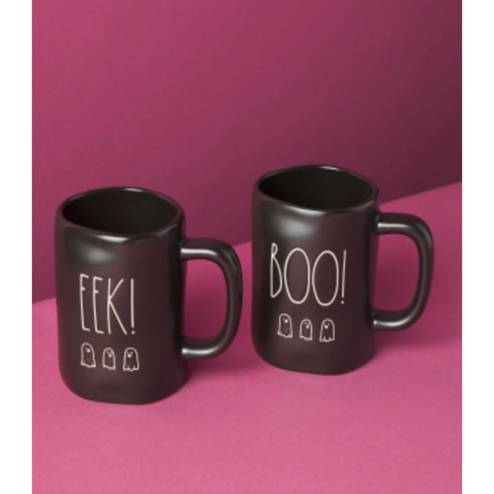 Rae Dunn Boo Eek Halloween Mug Set NWT!